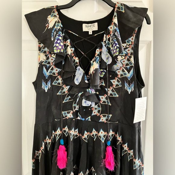 White Sands Black High-Low Dress Women’s Size 18 - Picture 3 of 9